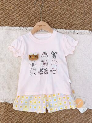 y1758 - Kids Short-sleeves Set - Image 3