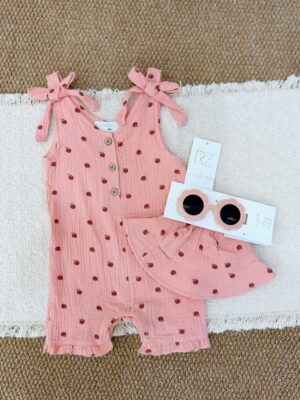 y1768 - RZ Baby Girl 3 in 1 With Hat Set - 图片 6