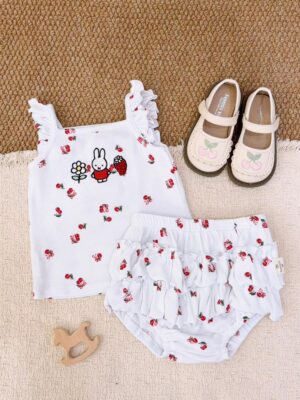 y1766 - Flying-sleeves Cake Skirt Set - 图片 7