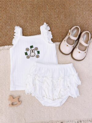 y1766 - Flying-sleeves Cake Skirt Set - 图片 8