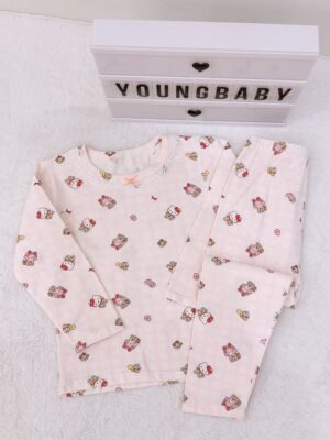 y1747 - Lycra Girl Pajamas Set Sleepwear - 图片 9