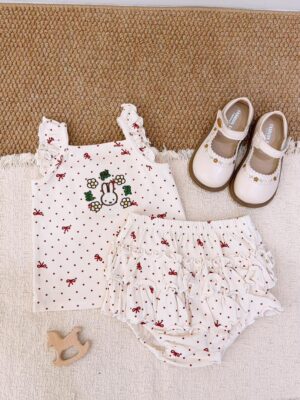 y1766 - Flying-sleeves Cake Skirt Set - 图片 10