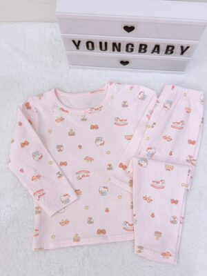 y1747 - Lycra Girl Pajamas Set Sleepwear - 图片 10