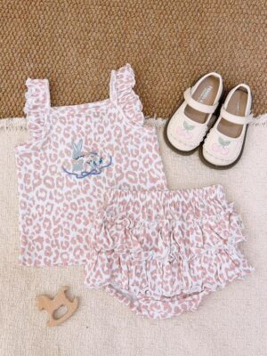 y1766 - Flying-sleeves Cake Skirt Set - 图片 12