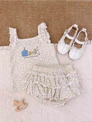 y1766 - Flying-sleeves Cake Skirt Set - 图片 15