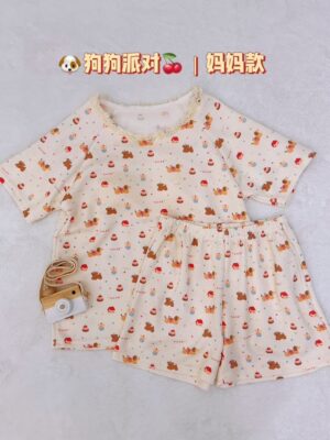 y1764 - Adult Padded And Kids Long-Sleeves Pajamas Set - Image 17