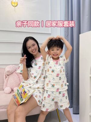 y1744 - Cartoon Lycra Matching Family Outfits Set - 图片 8