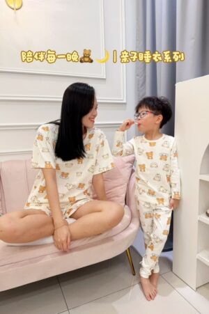y1744 - Cartoon Lycra Matching Family Outfits Set - 图片 6