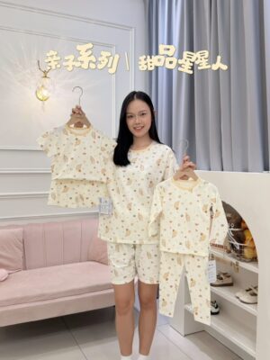y1744 - Cartoon Lycra Matching Family Outfits Set - 图片 10