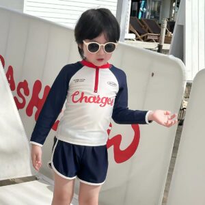 y1745 - Long-sleeves Swimming Set - 图片 3