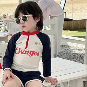 y1745 - Long-sleeves Swimming Set - 图片 4