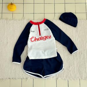 y1745 - Long-sleeves Swimming Set - 图片 2
