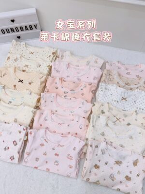 y1747 - Lycra Girl Pajamas Set Sleepwear