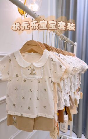 y1760 - Baby Cute Cartoon Short-sleeves Set