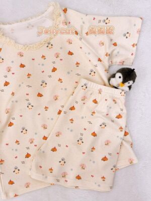 y1764 - Adult Padded And Kids Long-Sleeves Pajamas Set - Image 30