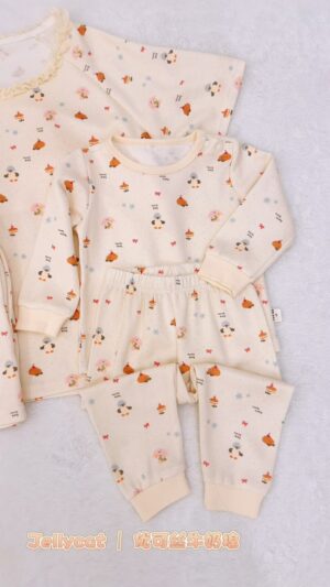 y1764 - Adult Padded And Kids Long-Sleeves Pajamas Set - Image 31