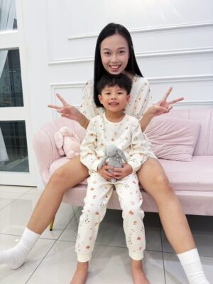 y1764 - Adult Padded And Kids Long-Sleeves Pajamas Set - Image 13