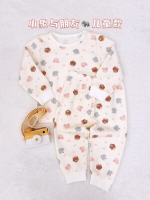 y1764 - Adult Padded And Kids Long-Sleeves Pajamas Set - Image 39