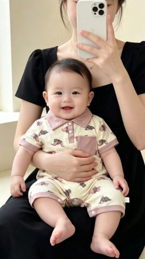 y1767 - Cartoon pocket Jumper - 图片 3
