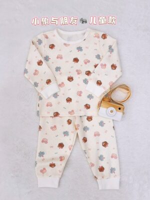 y1764 - Adult Padded And Kids Long-Sleeves Pajamas Set - Image 16