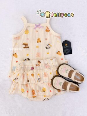 y1772 - Camisole Bloomer Pants Set - 图片 2