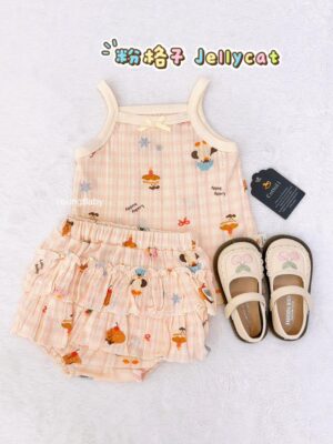 y1772 - Camisole Bloomer Pants Set - 图片 4