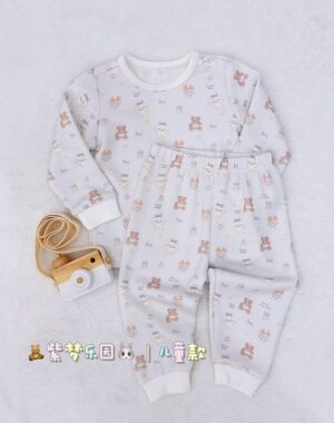 y1764 - Adult Padded And Kids Long-Sleeves Pajamas Set - Image 25