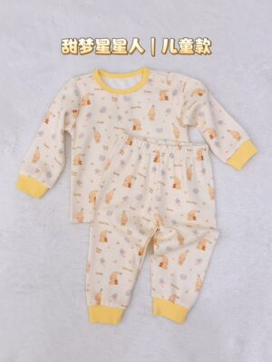 y1764 - Adult Padded And Kids Long-Sleeves Pajamas Set - Image 28
