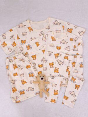 y1744 - Cartoon Lycra Matching Family Outfits Set - 图片 42