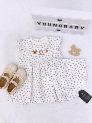 y1805 - COT Baby Girl Flying-sleeves Dress - 图片 6