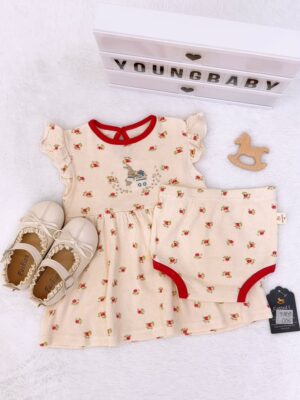 y1805 - COT Baby Girl Flying-sleeves Dress - 图片 7