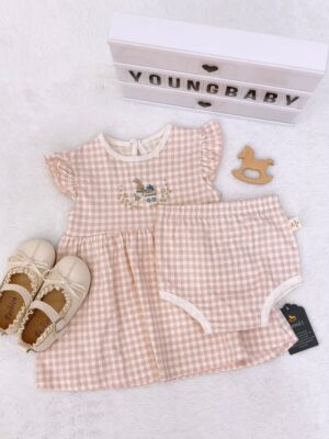 y1805 - COT Baby Girl Flying-sleeves Dress - 图片 8