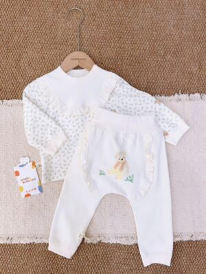 y1782 - QQBC Baby High Waist Set Pajamas - 图片 10