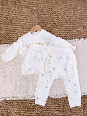 y1782 - QQBC Baby High Waist Set Pajamas - 图片 12