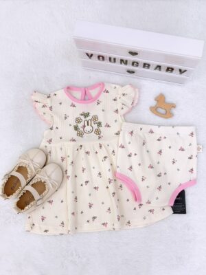 y1805 - COT Baby Girl Flying-sleeves Dress - 图片 13