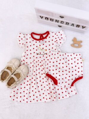 y1805 - COT Baby Girl Flying-sleeves Dress - 图片 17