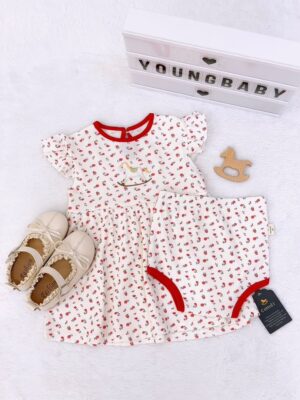 y1805 - COT Baby Girl Flying-sleeves Dress - 图片 18