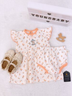 y1805 - COT Baby Girl Flying-sleeves Dress - 图片 19