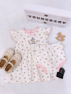 y1805 - COT Baby Girl Flying-sleeves Dress - 图片 20