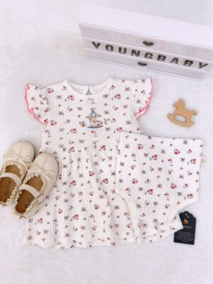 y1805 - COT Baby Girl Flying-sleeves Dress - 图片 21