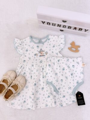 y1805 - COT Baby Girl Flying-sleeves Dress - 图片 22