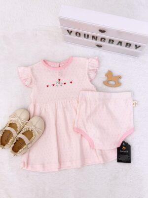 y1805 - COT Baby Girl Flying-sleeves Dress - 图片 23