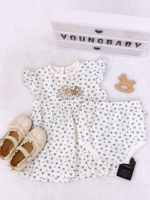 y1805 - COT Baby Girl Flying-sleeves Dress - 图片 25