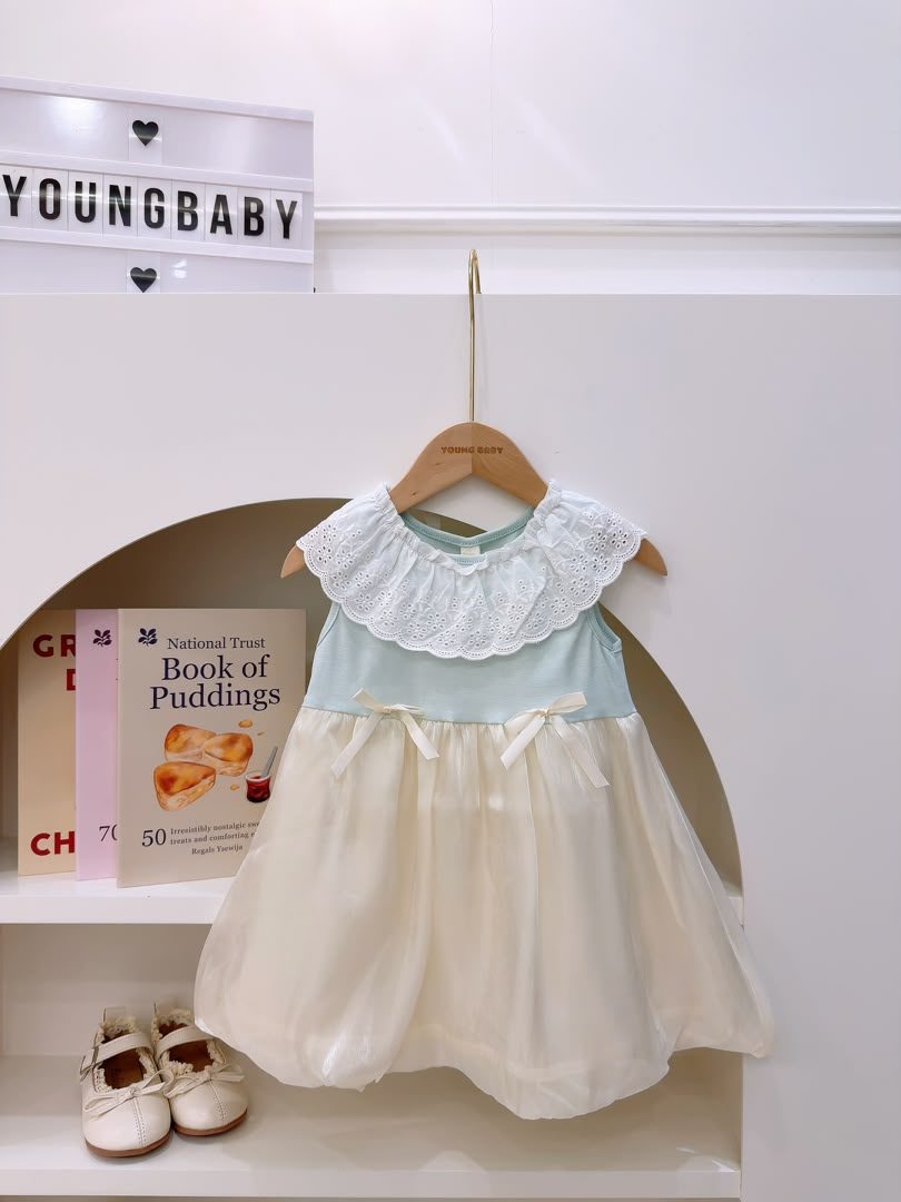 y1822 – Sky Blue Bloomer Dress
