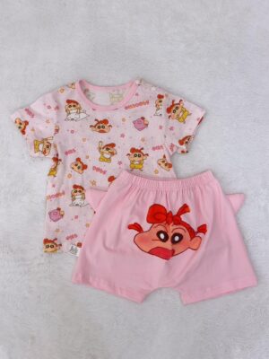 y1777 - 3D Cartoon Short Pant Set - 图片 2