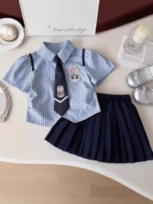 y1812 - JK Judy Pleated Skirt Set - 图片 4