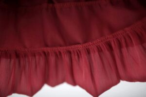 y1809 - Silver Ribbon Red Tiered Dress - 图片 14