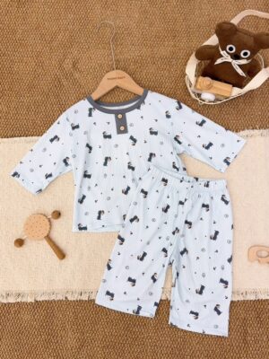 y1788 - MXY Crinkle Cotton Pajamas Sleepwear - 图片 9