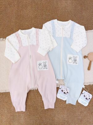 y1776 - Three Zipper Sleeping Bag Onesie Pajamas - 图片 20