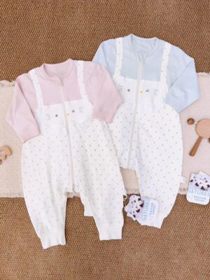 y1776 - Three Zipper Sleeping Bag Onesie Pajamas - 图片 23